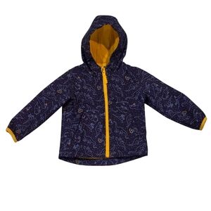 Cat & Jack Toddler Boy's Constellation Dinosaur Print Hooded Lined Jacket Sz 2T